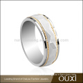 OUXI hot sale fahsion jewelry galvanized stainless steel industrial steel rings